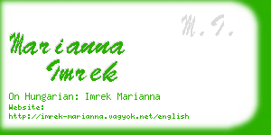 marianna imrek business card